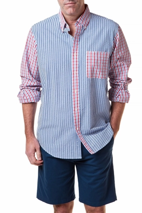Chase Shirt Party Seersucker Check Shirt Reflective Accent Trim FrictionResistantEdges