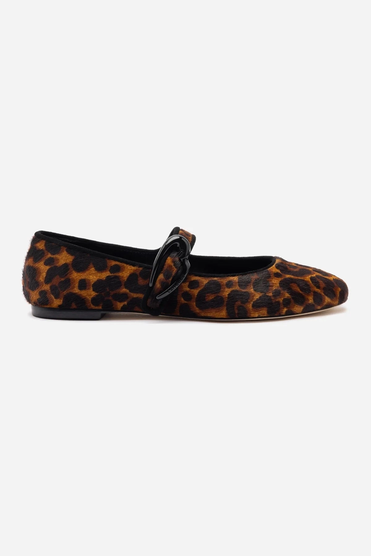 Verona Ballet Flat In Leopard Print Calf Hair Gel Soft