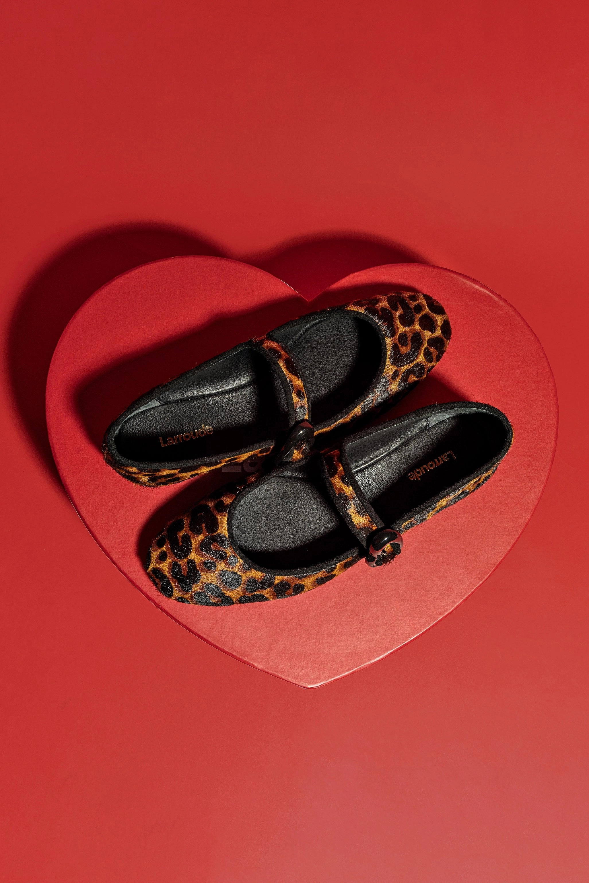 Ring Walk Verona Ballet Flat In Leopard Print Calf Hair