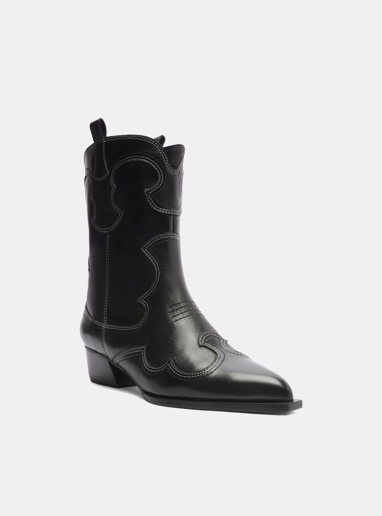 Giovanna Leather  Block Boot Hiking Durable Comfort