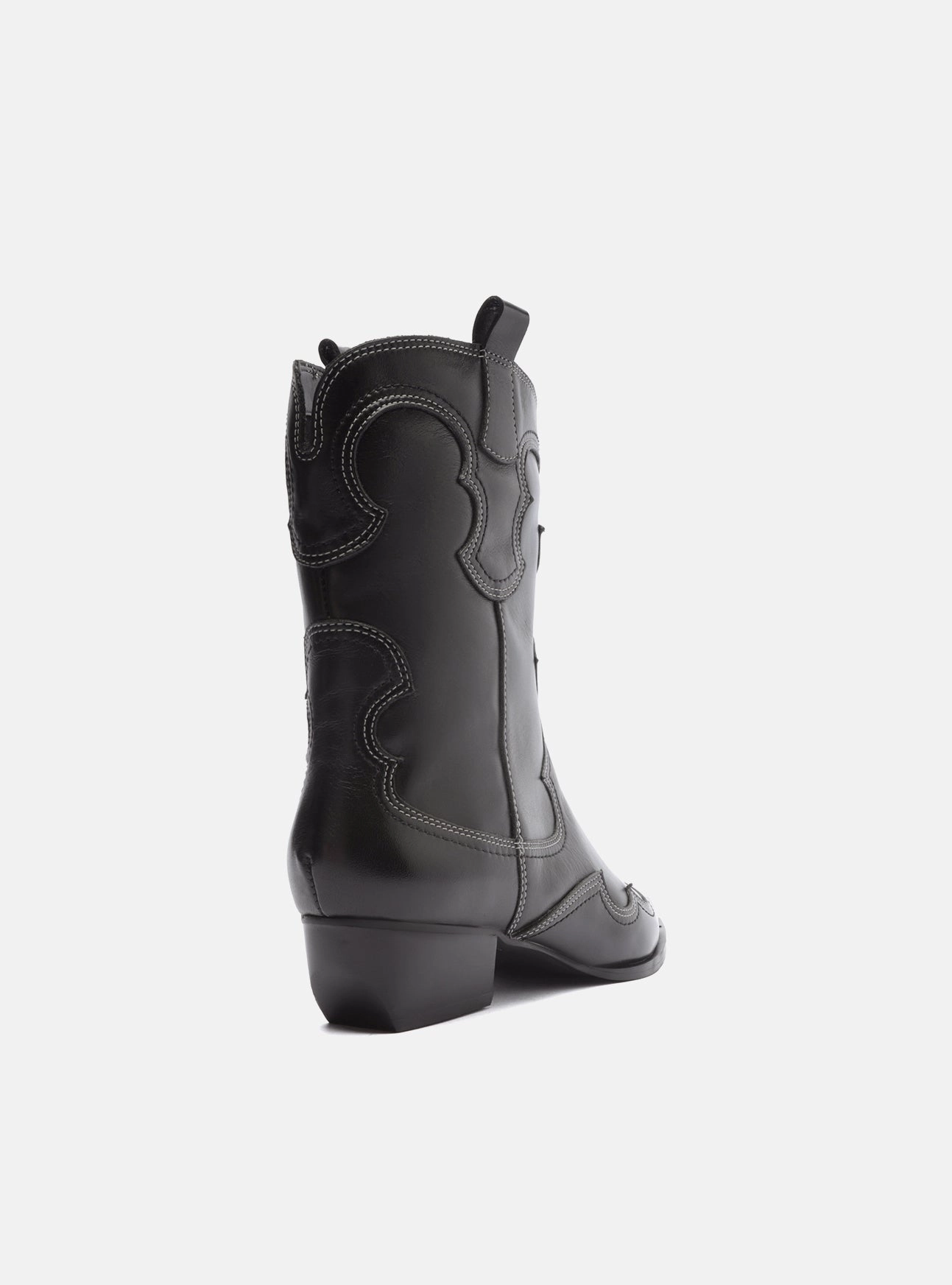 Frost Season Breathable Material Giovanna Leather  Block Boot