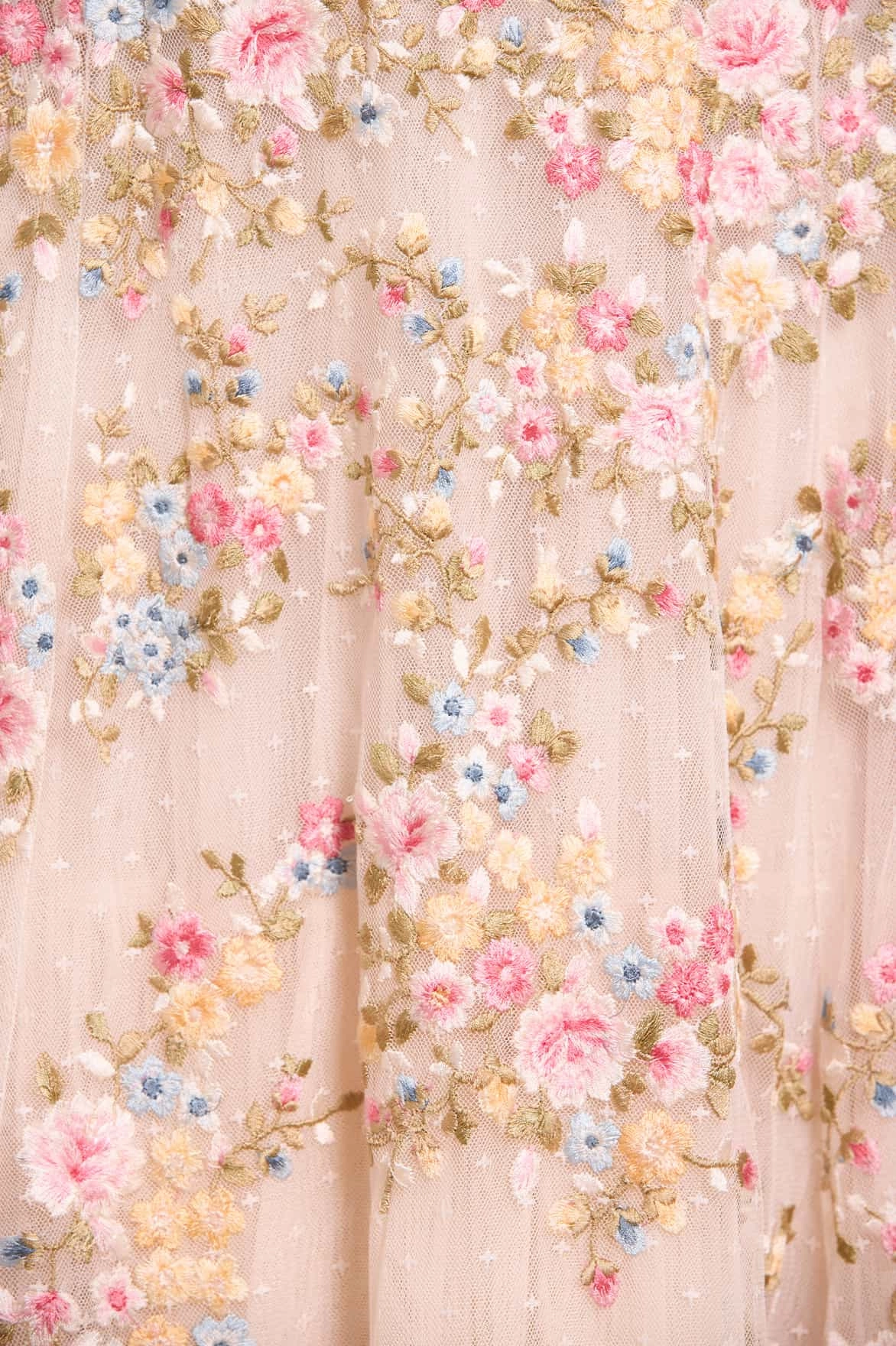 Lunaria Wreath Off-Shoulder Long Sleeve Gown AntiPillTreatment