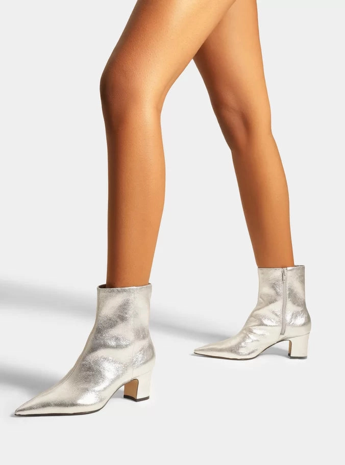 Jemma Leather Block Boot Slip Resistant Mountain Climber Contoured Heel Cup