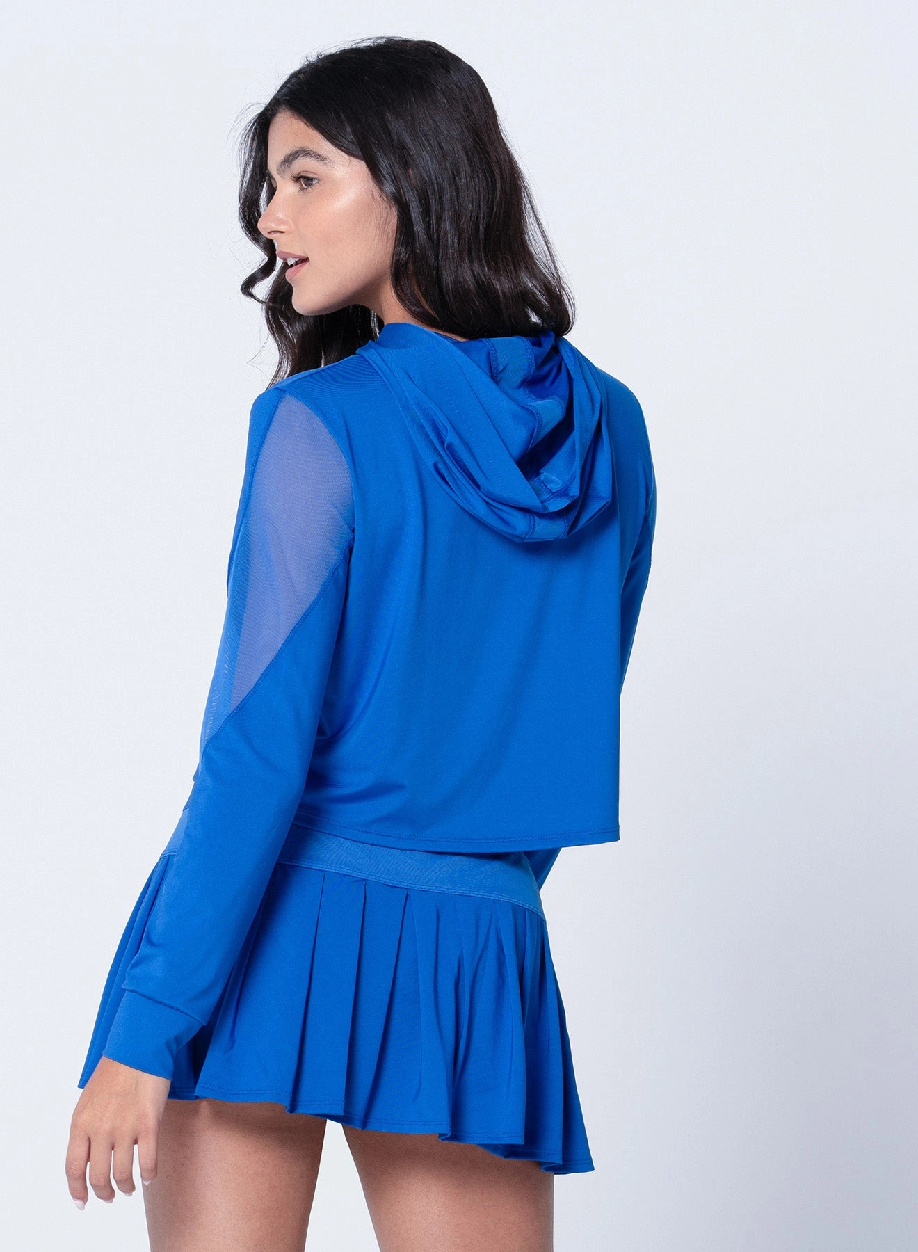 Wrinkle Resistant Texture Stretch Knit Fabric Cindy Hoodie