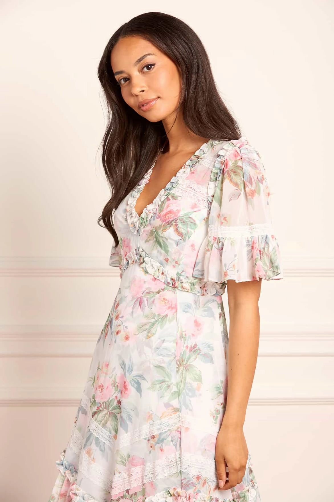 Simple Flow Paradise Garden Sonata Georgette Ballerina Dress