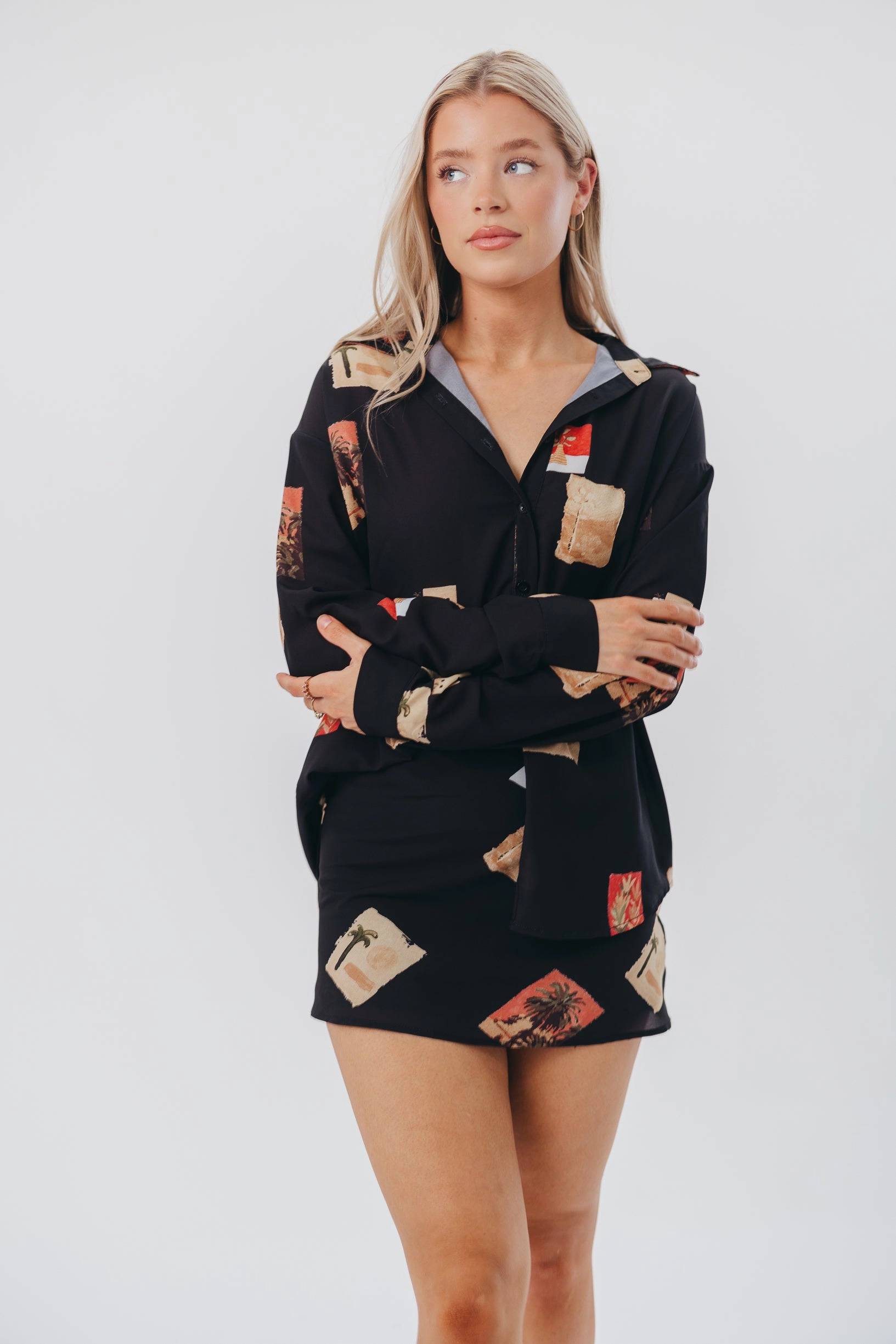 Dynamic Flex Zones Cozumel Mini Skirt in Black