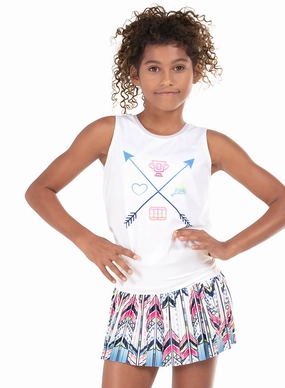 TailoredCut LightweightTexture Tennis Crew Tie Back Tank