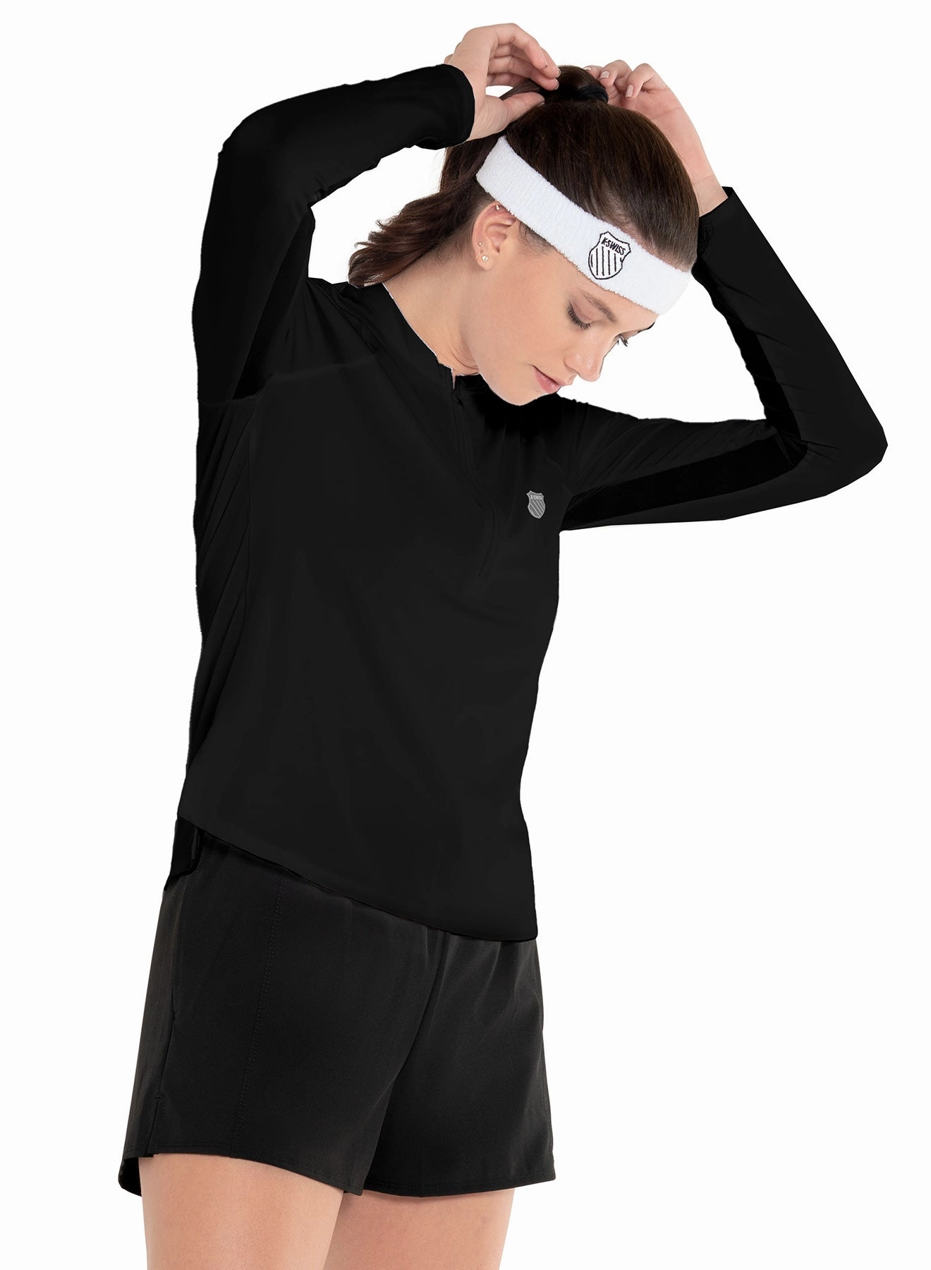 Excel Zip Long Sleeve Breathable Knit Fabric ArticulatedElbowShaping