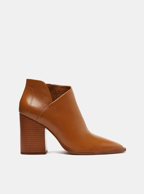 Cora Leather Bootie Flat Form