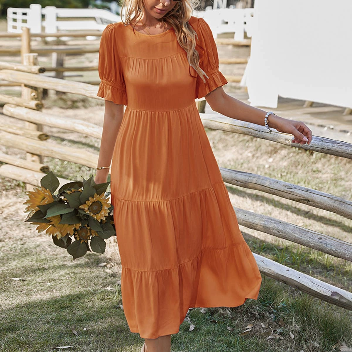 COTTON SWING DRESS_CWDSD3407 NonChafeSeams