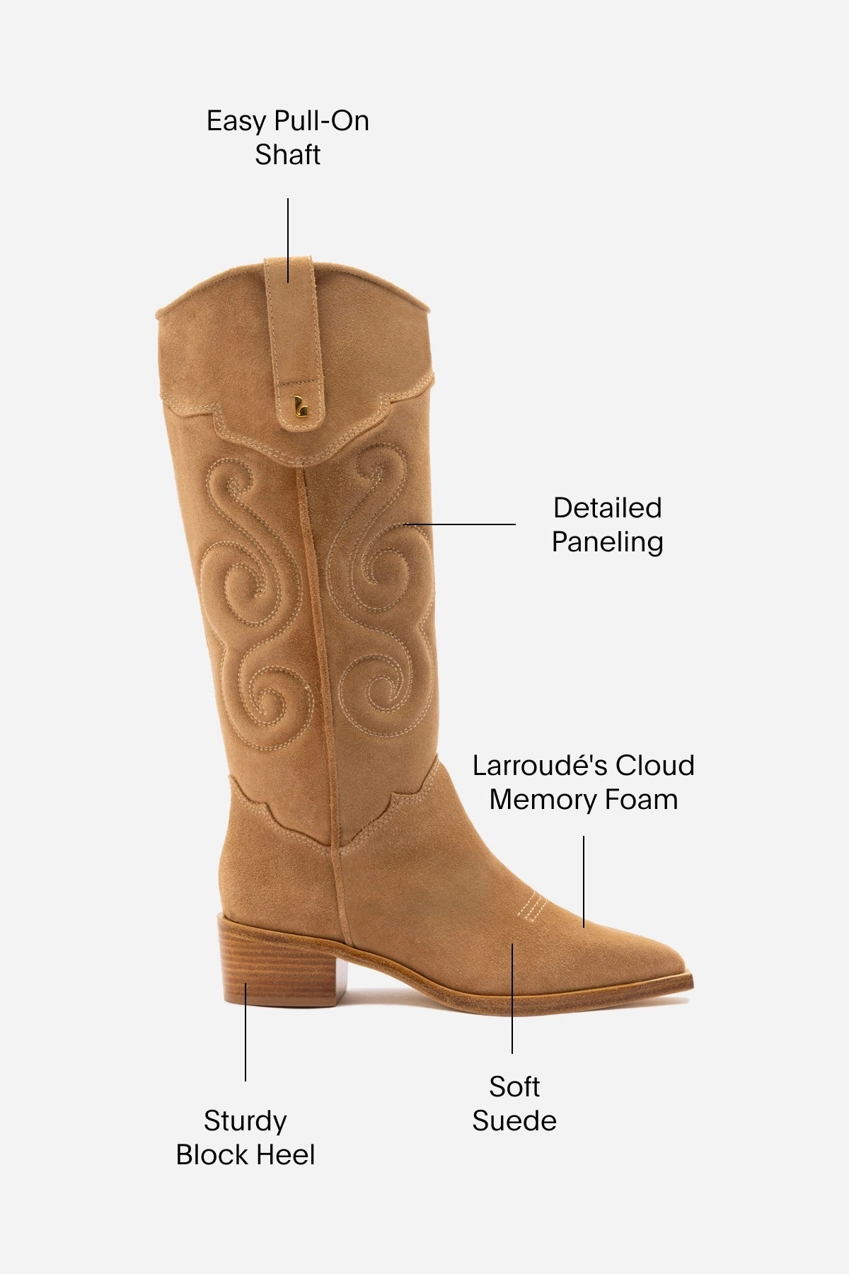 Office Cool Paloma Boot In Peanut Suede