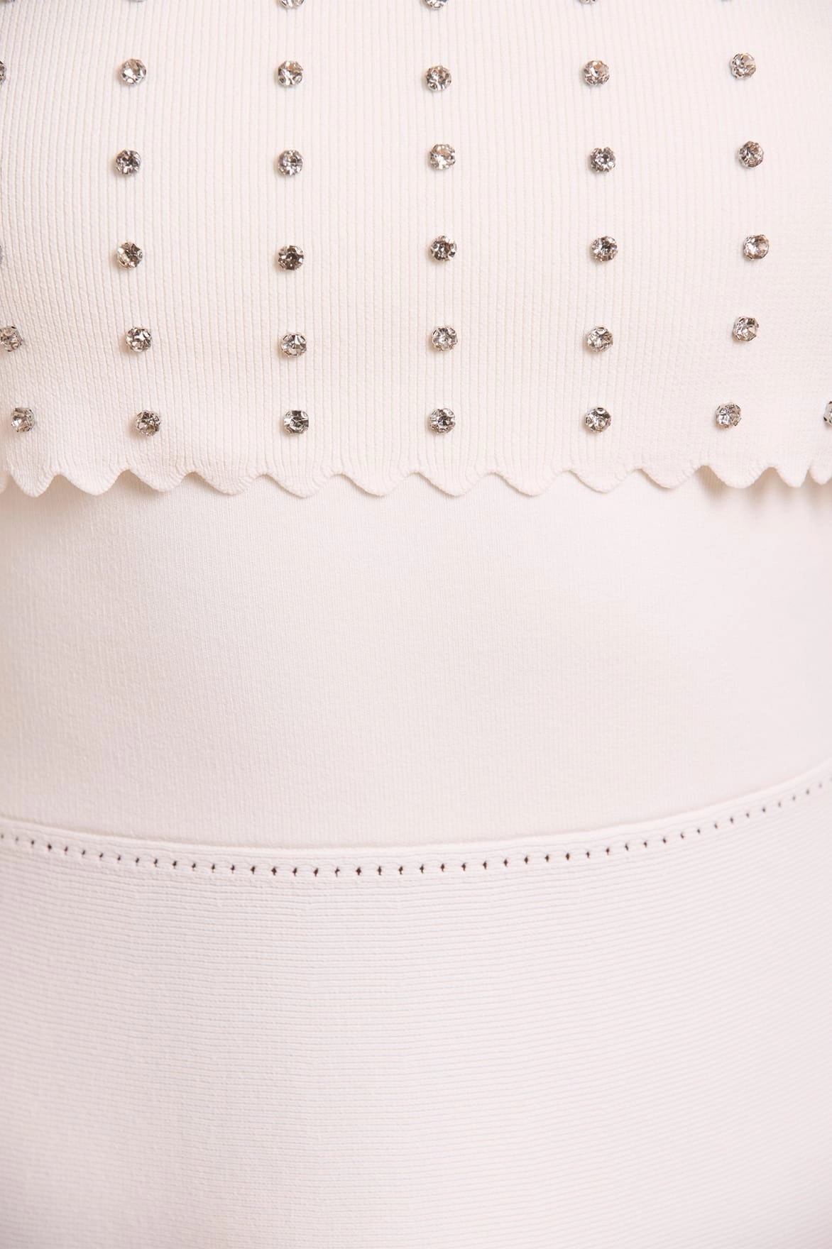 Work Ready SmoothEdgeFinish Embellished Bardot Knit Gown