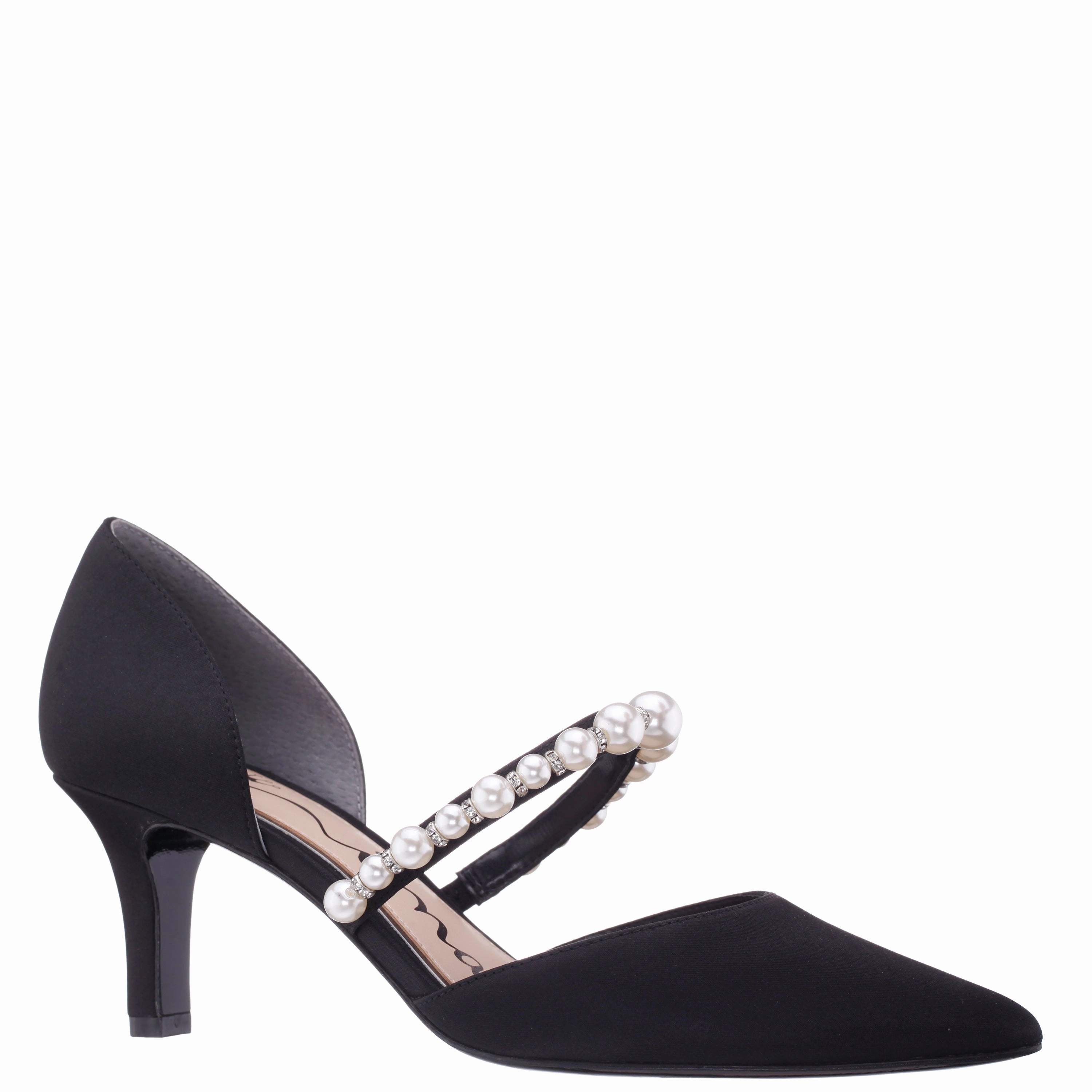 BLAIR-BLACK synthetic leather evening run