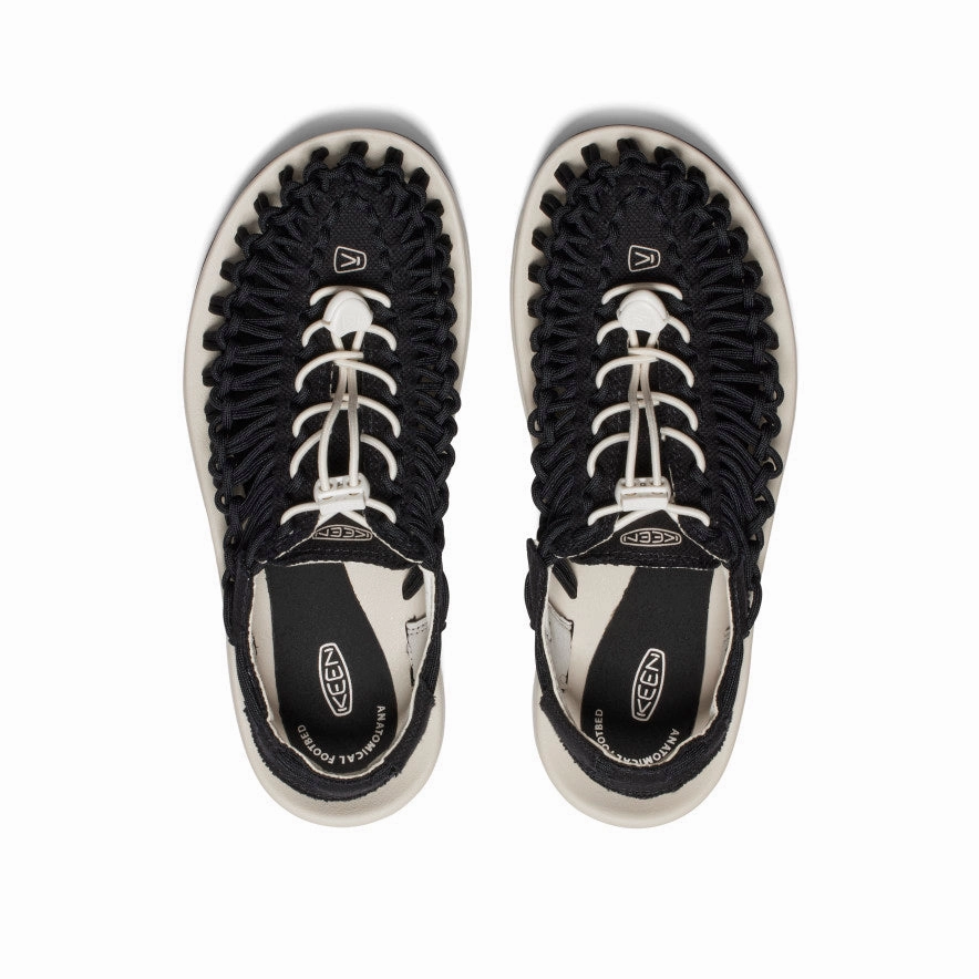 Supportive frame Zero Drop Heel Women's UNEEK Canvas  |  Black/Birch