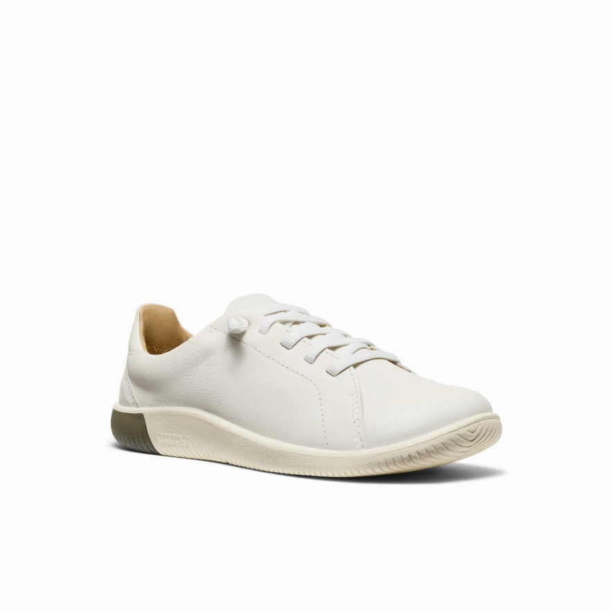 Women's KNX Leather Sneaker  |  Star White/Star White Easy Walking Shoes