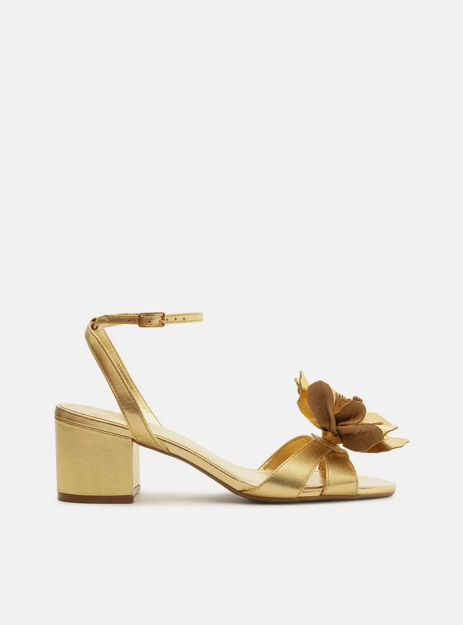 Stylish and Comfortable Daisy Leather Block Sandal