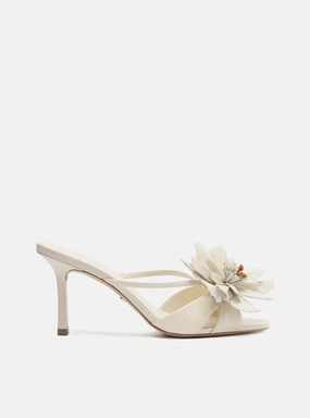 All Season Gold Touch Daisy Leather Stiletto Sandal