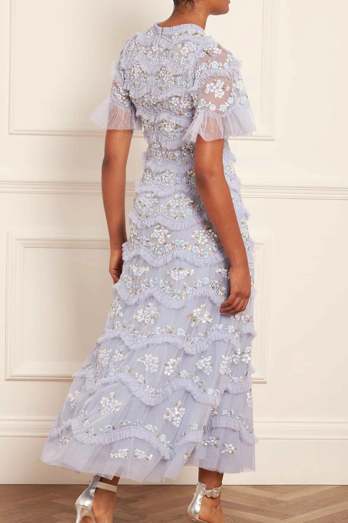 Daisy Wave Ankle Gown Matte-finish