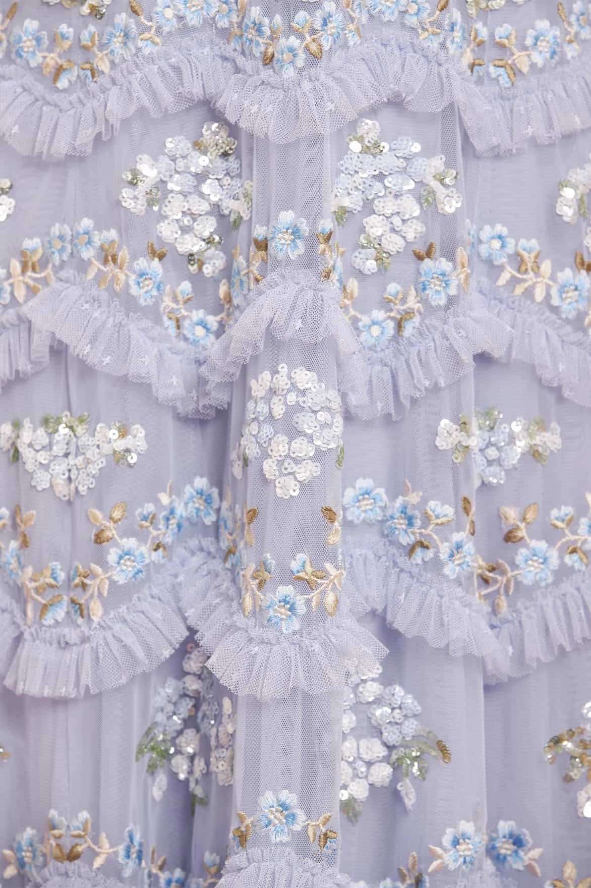 Youth Charm Refined Form Daisy Wave Ankle Gown