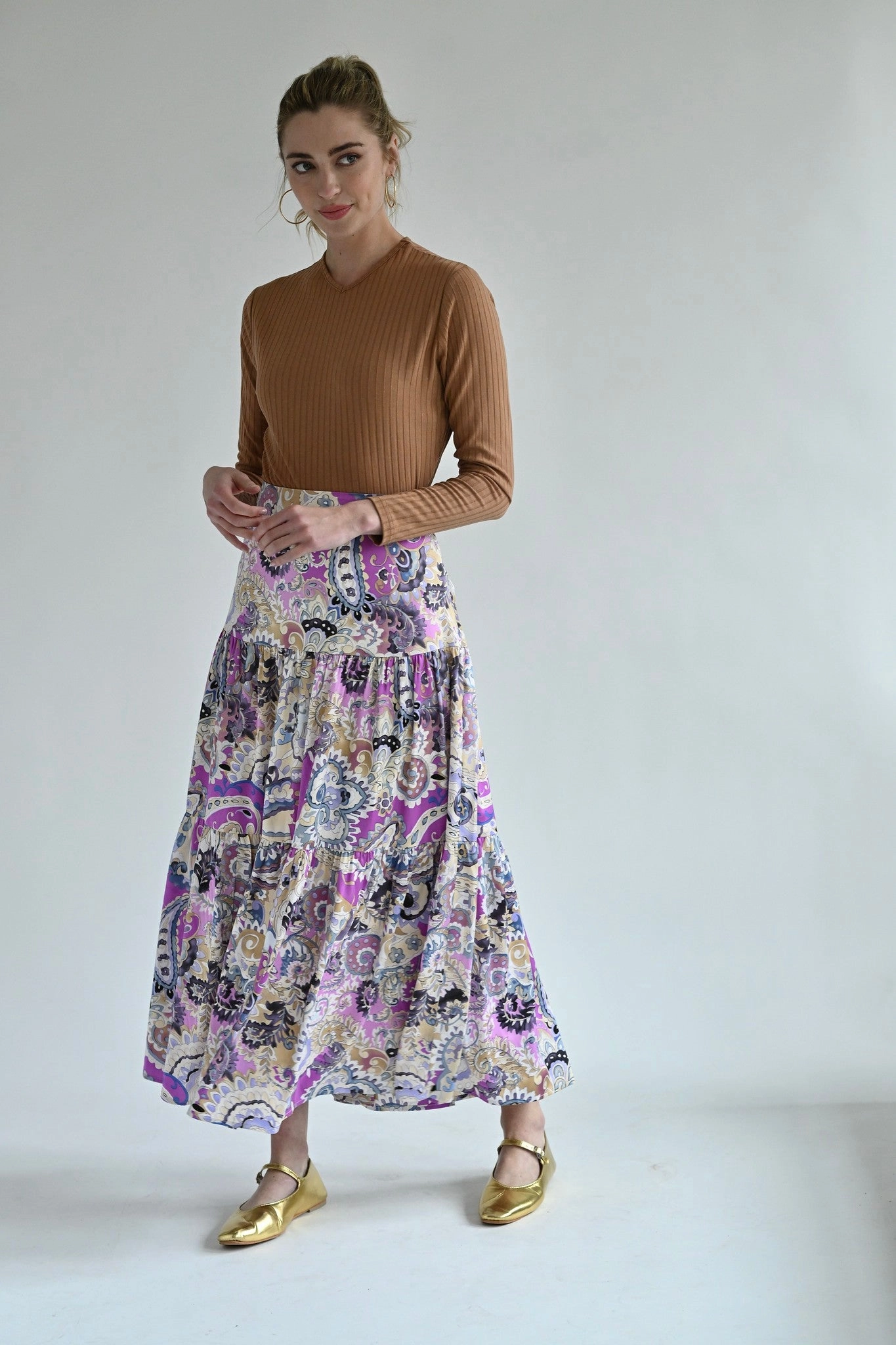 Daphne Paisley Skirt Street Edge