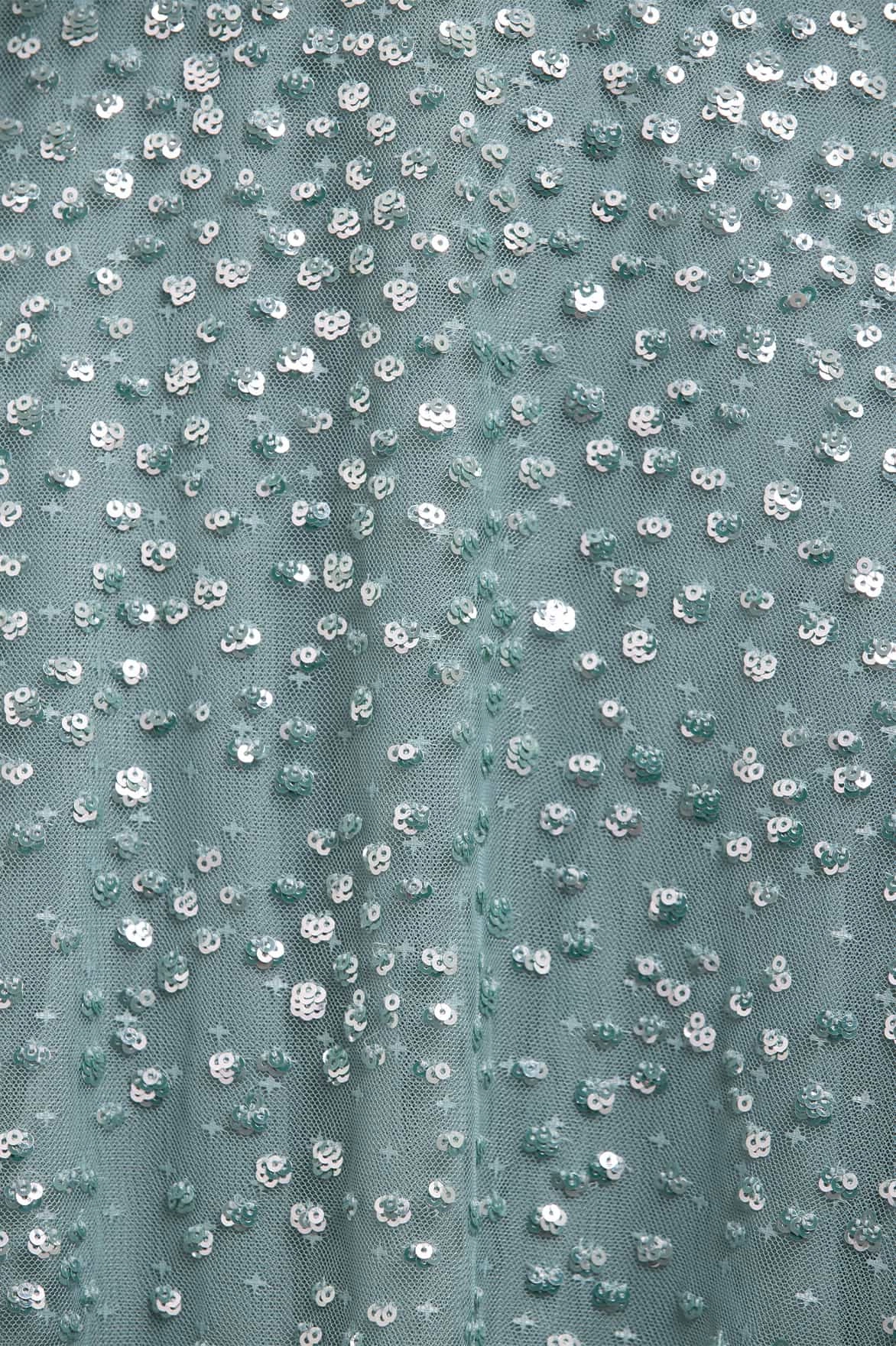 Studio Style Dappled Sequin One-Shoulder Ballerina Dress