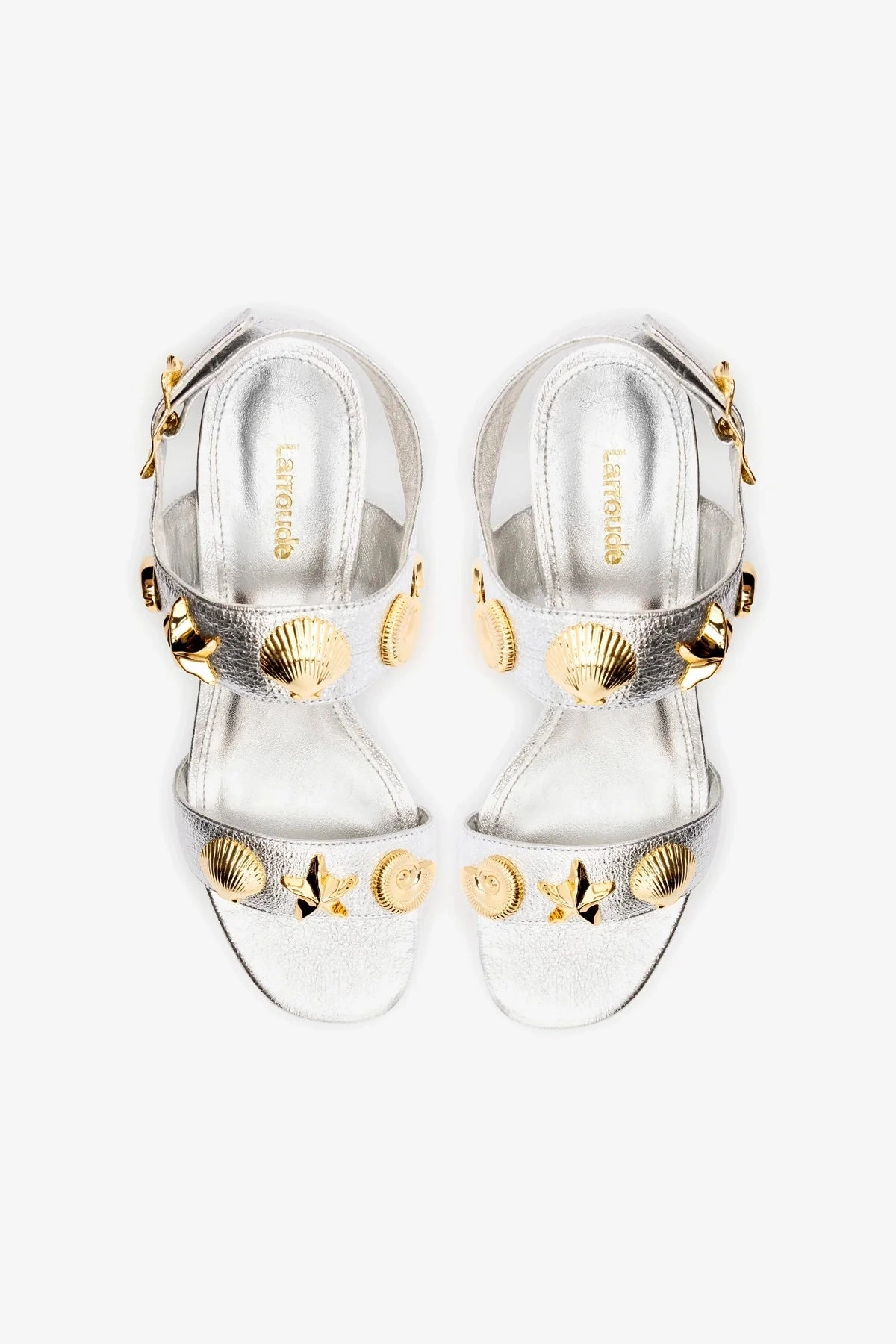 Slip On Style Winter Warm Madison Block In Silver Metallic Leather