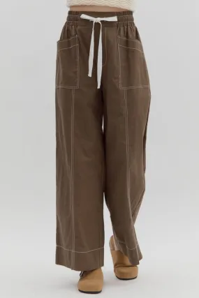 WindResistantMaterial Sport Friendly Delaney Wide Leg Pant