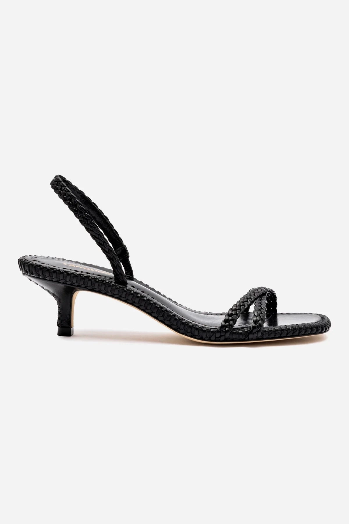 Mini Annie Sandal In Black Leather Style Base
