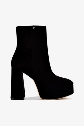 Dolly Boot In Black Suede Secure fit
