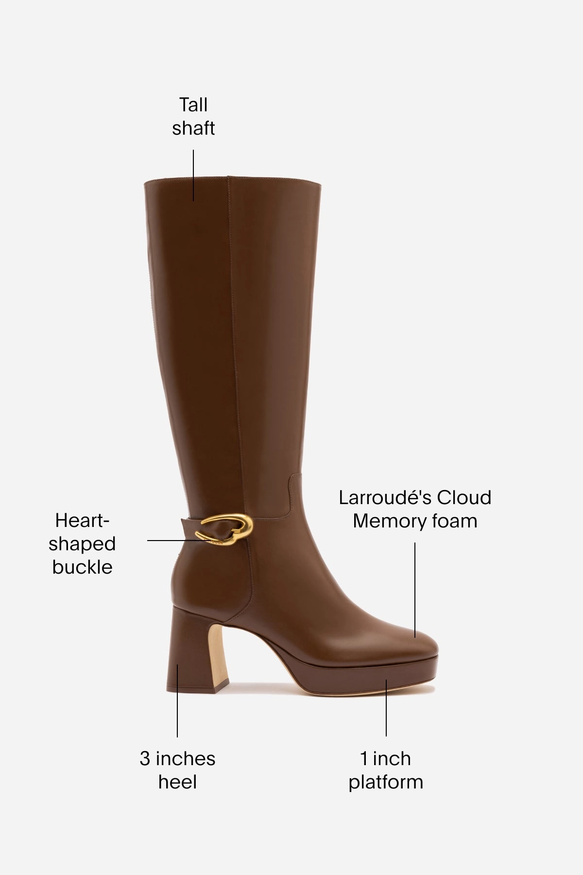 Dolly Verona Hi Boot In Burnt Umber Leather Chic Fit