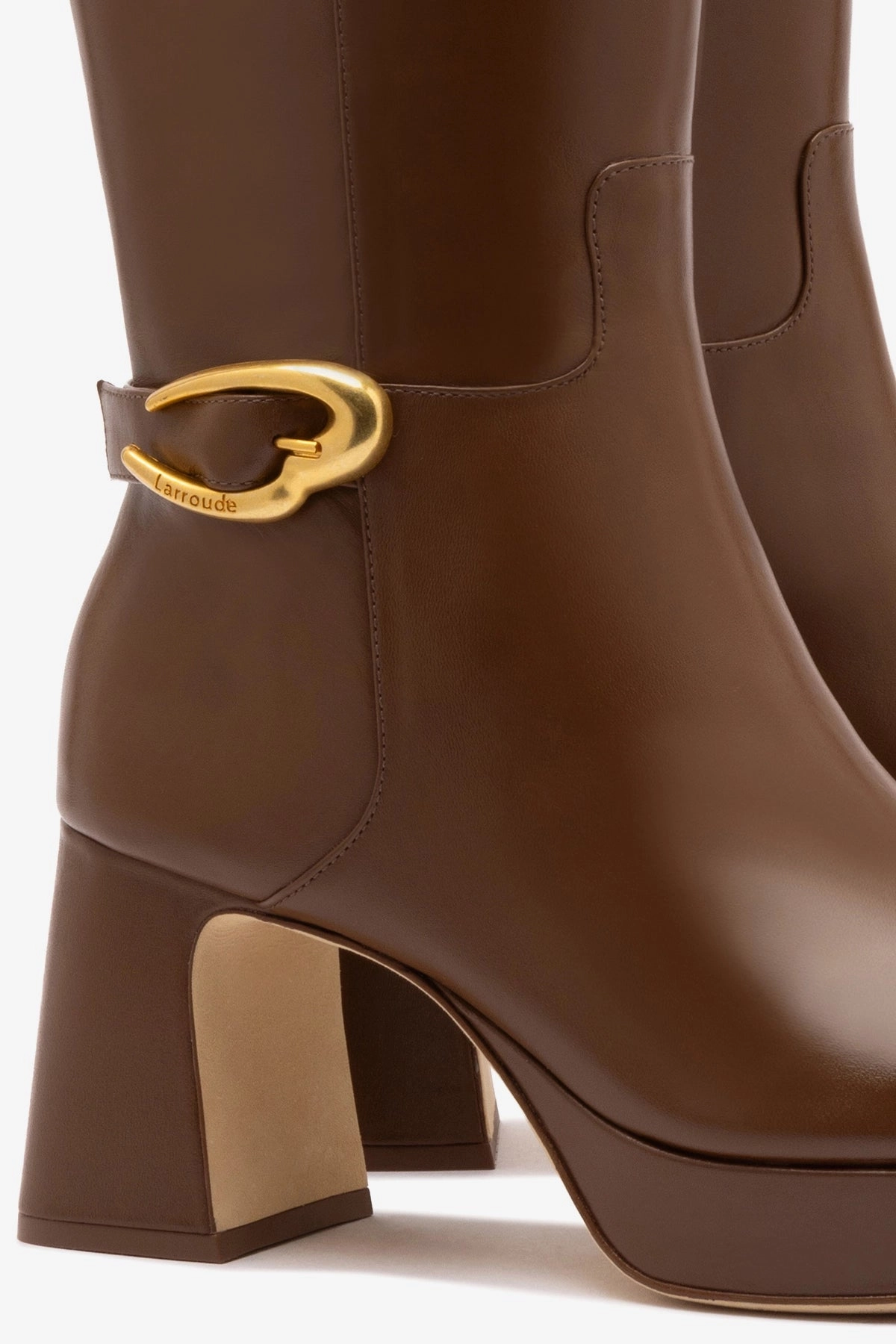 Adjustable Dolly Verona Hi Boot In Burnt Umber Leather