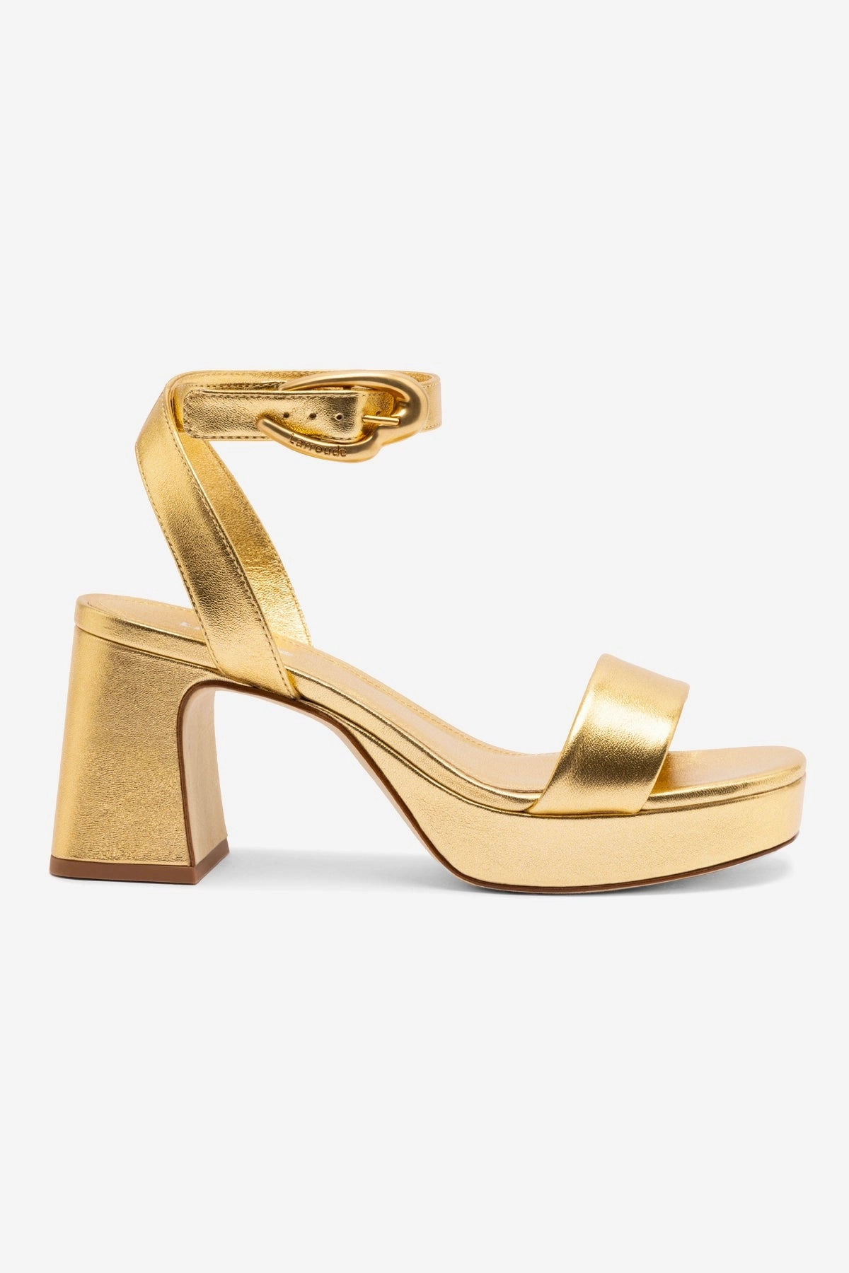 Dolly Verona Low Sandal In Gold Metallic Leather Cold Safe Balance Fit