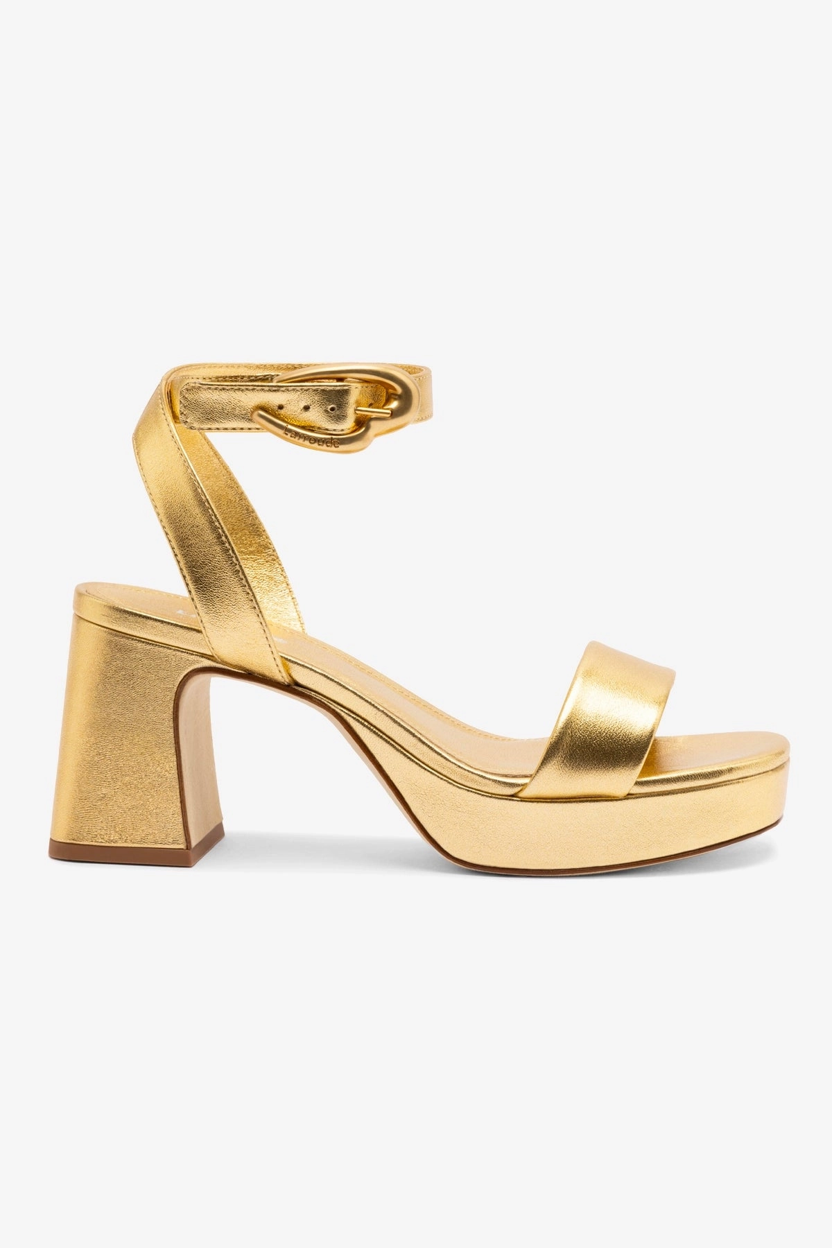 Dolly Verona Low Sandal In Gold Metallic Leather Fashionable Wear Resistant Outsole