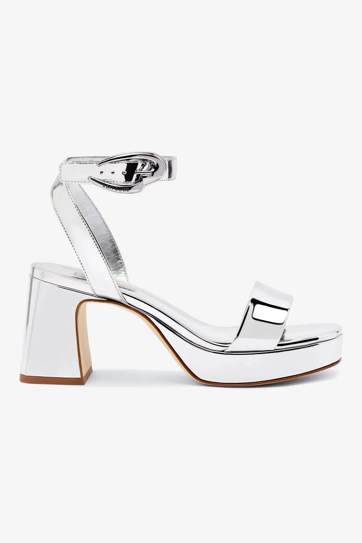 Dolly Verona Low Sandal In Silver Specchio Comfort Midsole