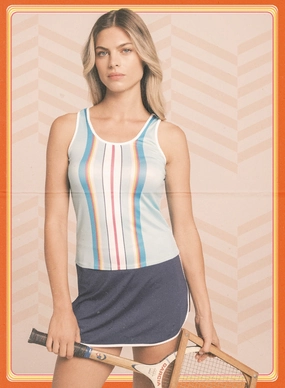 Retro Chic Tank Low Profile Waistband Integration Fade Resistant Dye