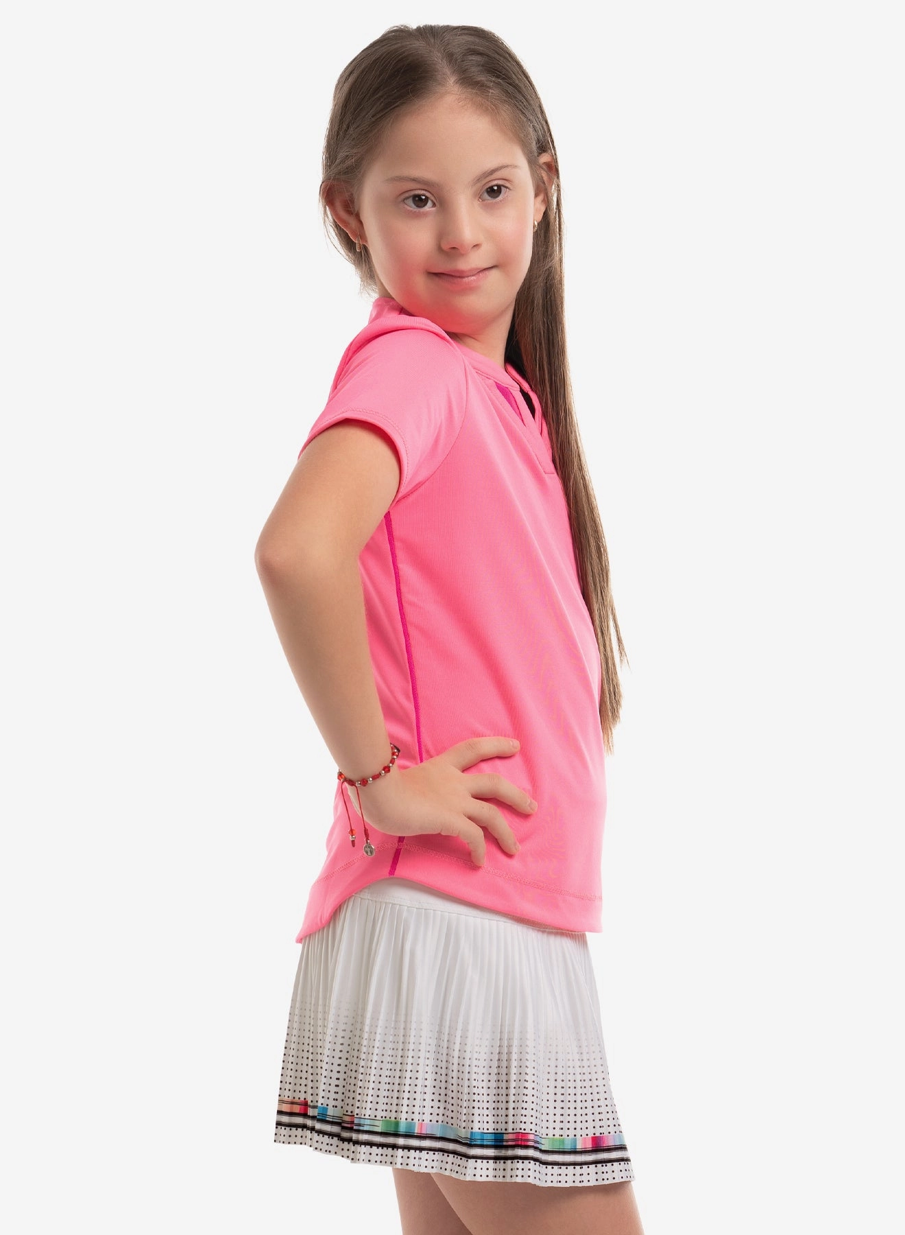 Stretch Material Double V Short Sleeve