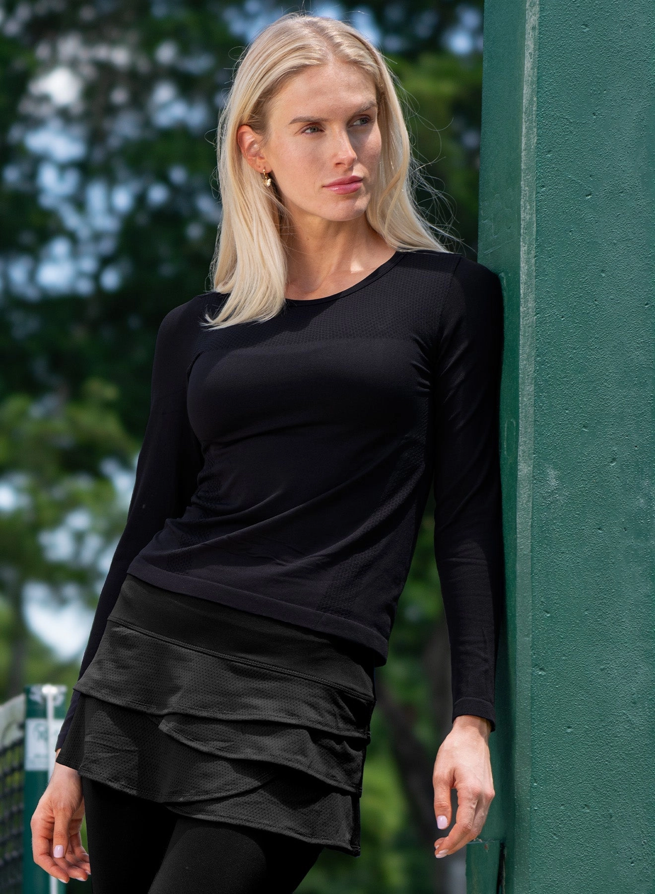 Seamless Long Sleeve DoubleStitchedHem UPFProtection