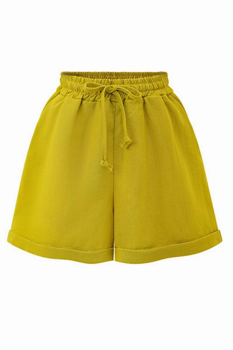 All weather Weekend Adventure DRAWSTRING WAIST ROLLED SHORTS