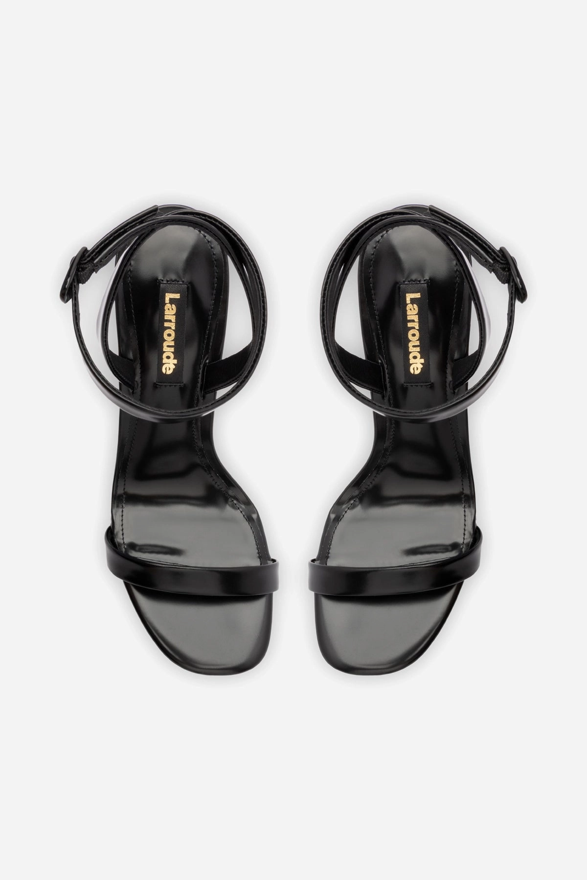 Veronina Sandal In Black Box Leather Wide Toe Box Option