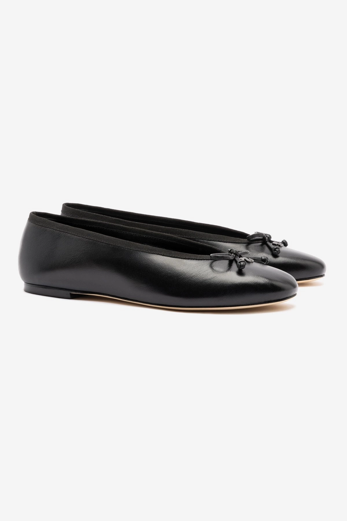 Boat Walk Quick Dry Fabric Technology Pavlova Ballet Flat In Black Leather