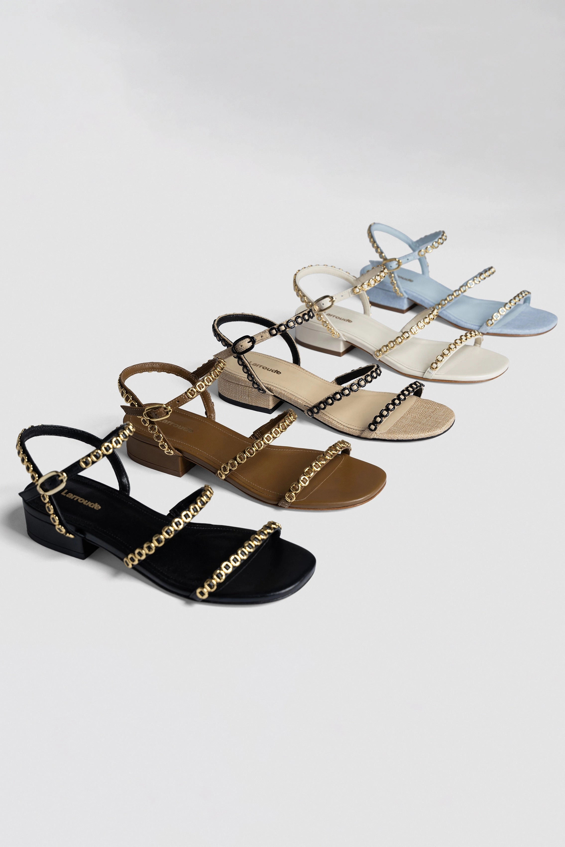 Seamless Interior Milanina Flat Sandal In Russet Leather