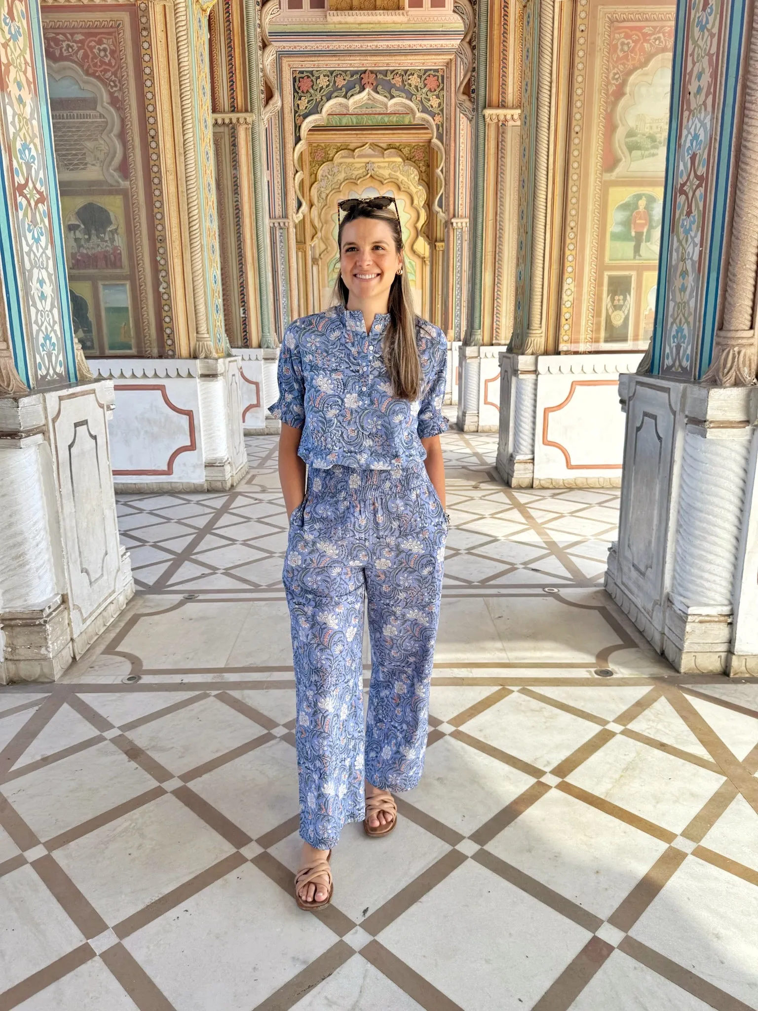 Easy Care Fabric Essential Waist Dune Pants Serenity