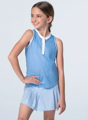 High Stretch Fabric Four Way Stretch Fabric Linen Play Henley Tank