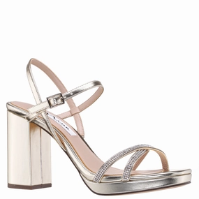 Urban Sleek Molded Insole STEVEN-PLATINO METALLIC