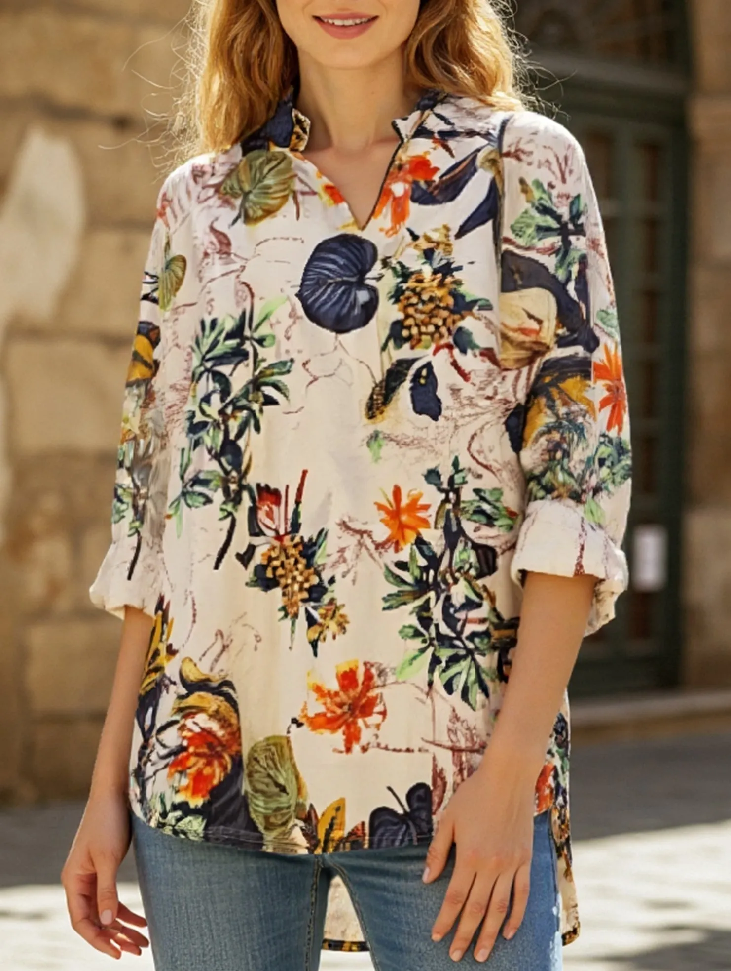 High Durability Material Casual loose oversized top shirt