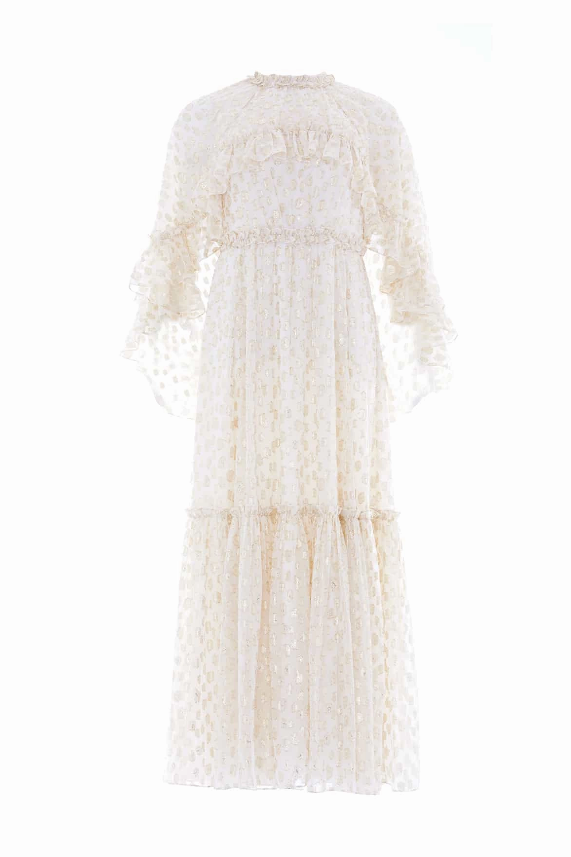 Anti-bacterial City Essential Harper Lurex Cape Ankle Gown