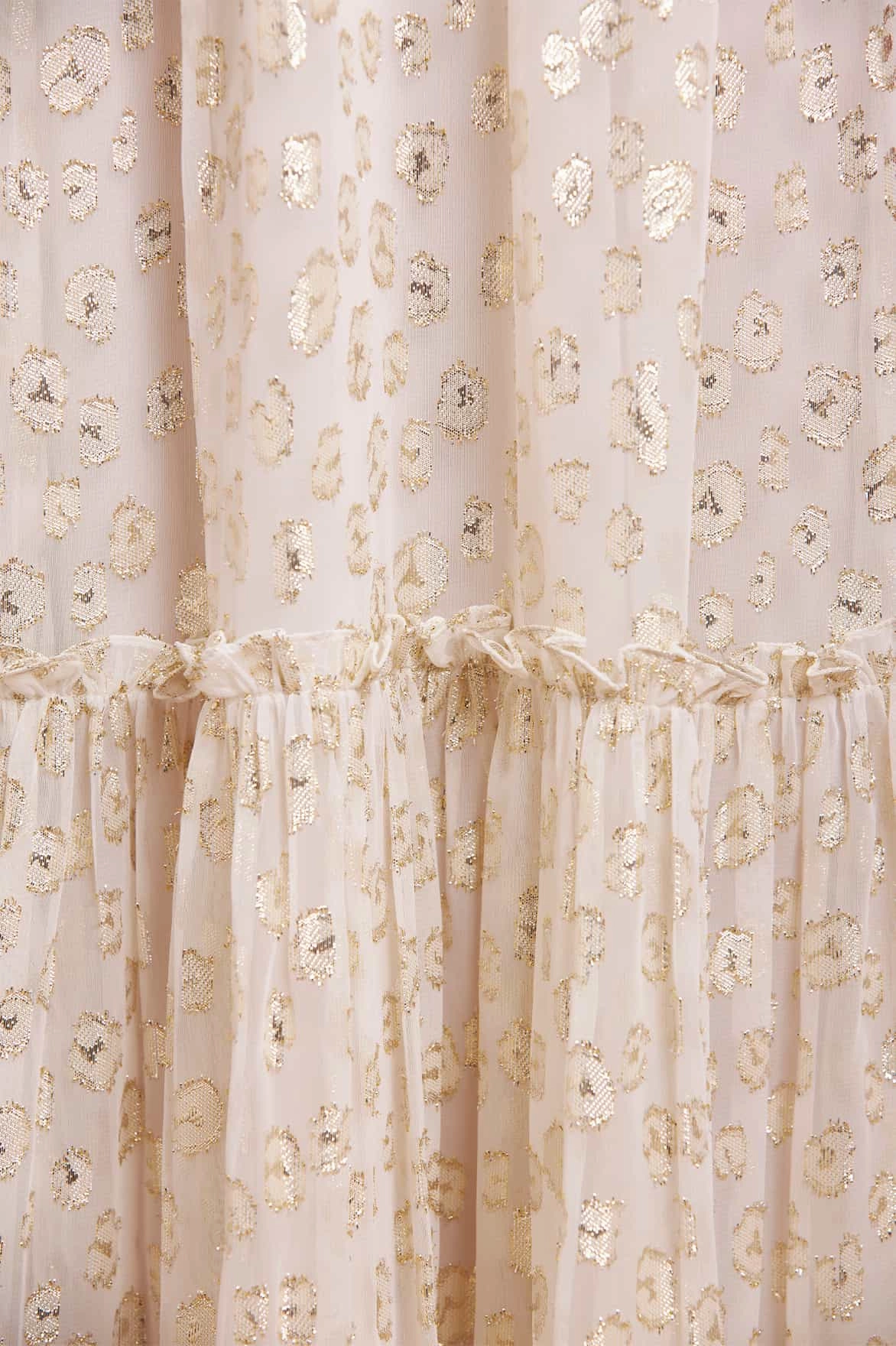 Sporty Comfort TearResistantFabric Harper Lurex Cape Ankle Gown