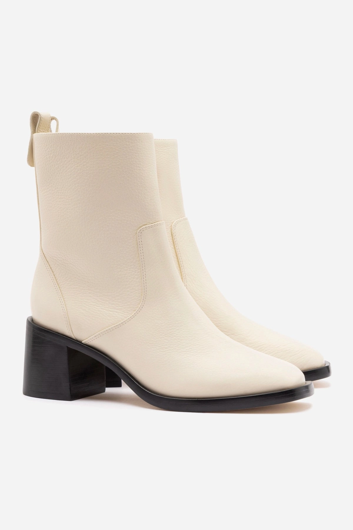 Lightweight Form Casual Wear material Mini Ricky Boot In Ivory Leather