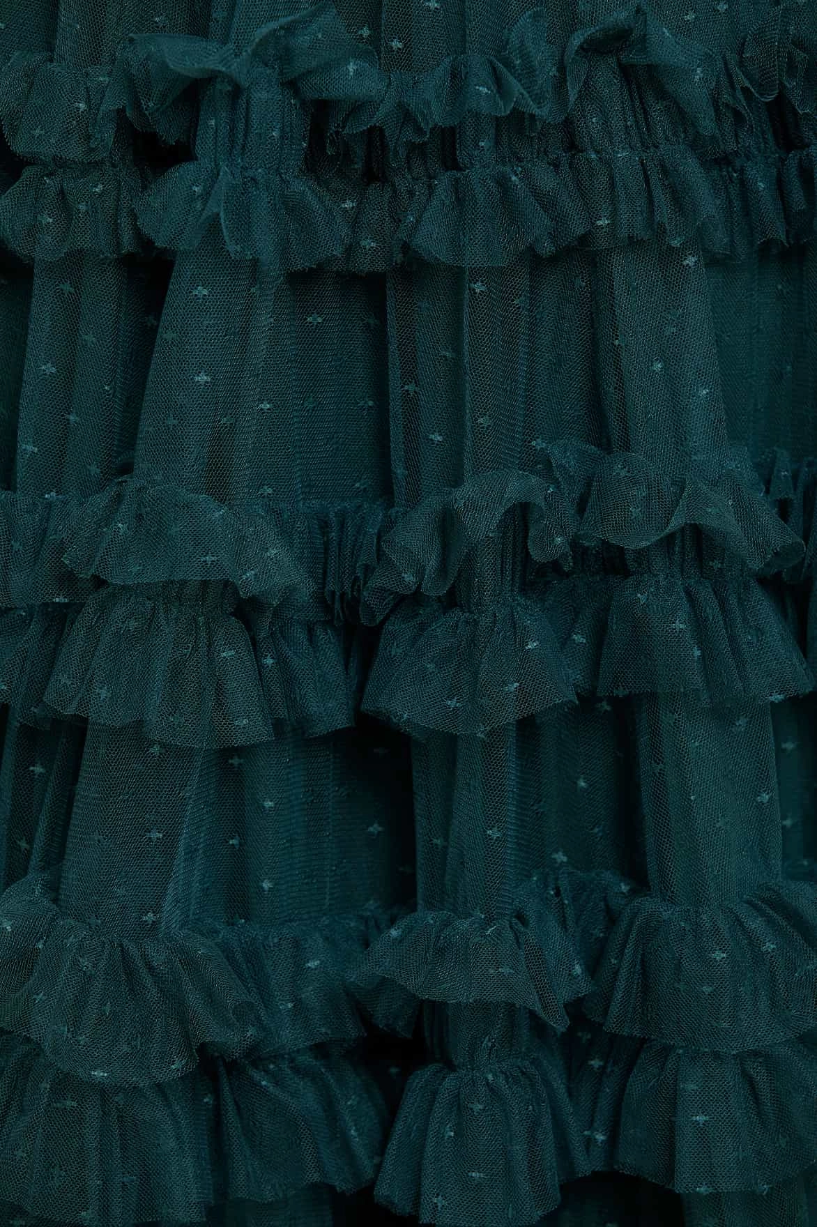 Fashion-Forward Lisette Ruffle Off Shoulder Gown