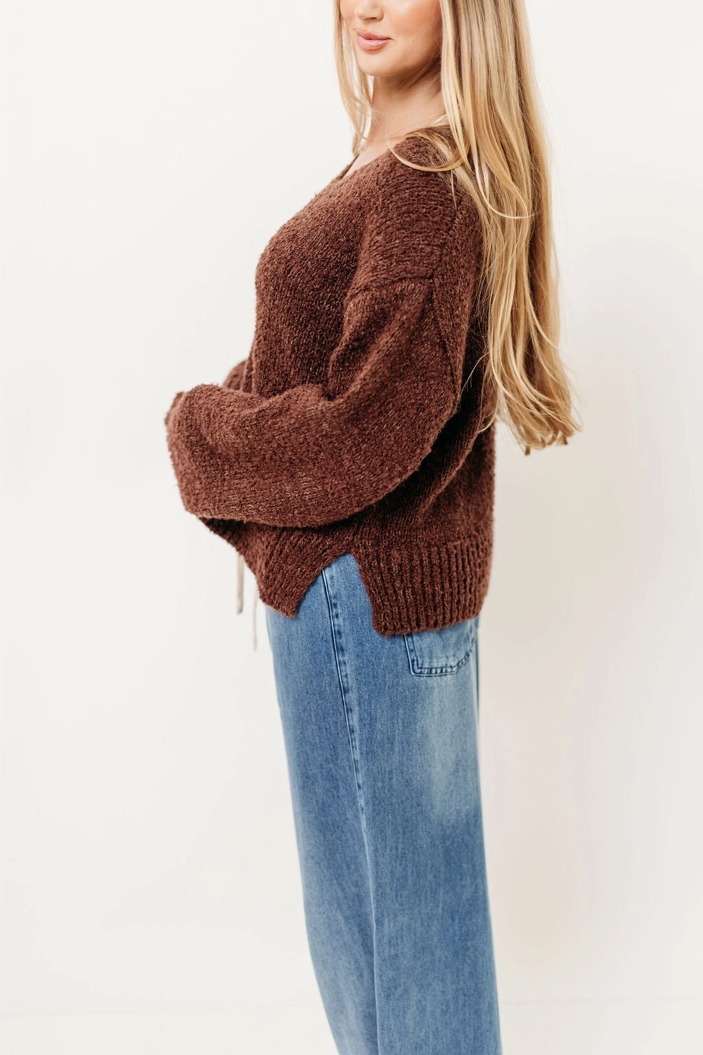 Glen Sweater in Brown Neutral Tone Palette